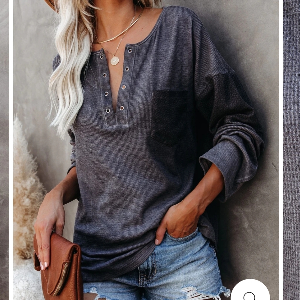 Vici prism washed grommet top